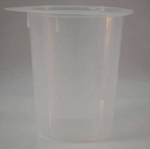Disposable polypropylene tri-pour beaker: 800ml, 100/pk for sale