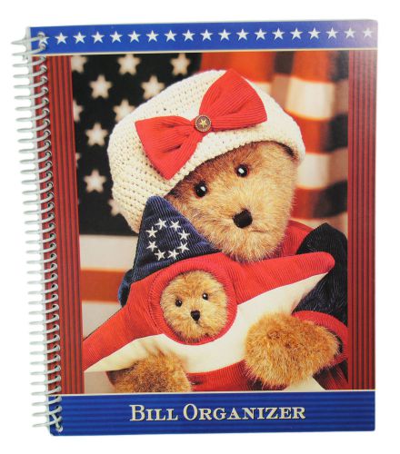 Patriotic Monthly Bill Organizer Budget Income Expense Tracker Bear Book