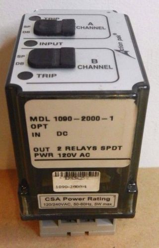 Action pak 1090-2000-1 dc volts / current dual setpoint 2 spdt relay out dinrail for sale