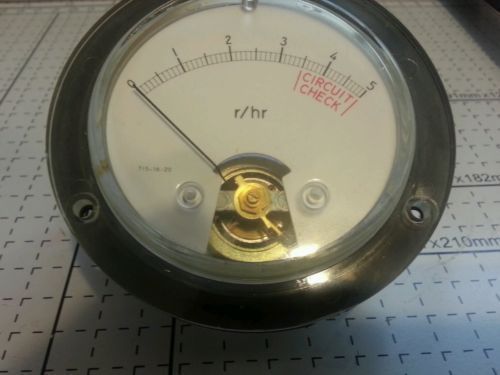 50uA Panel Meter for Model V-715 radiation detector will work in 717 720,