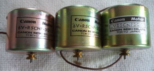 (3) NOS Miniature Canon Motor 6V Model 6V-R5CNF-3Q1Q &amp; 6V-R5CNF-31GF  N/R