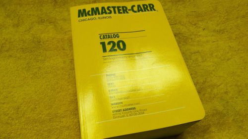 McMaster-Carr Catalog 120 Book New