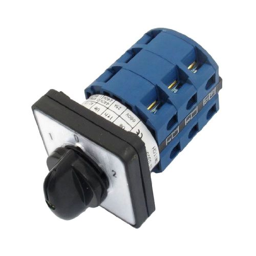 Uxcell 660v 25a 12 screw terminals 3 positions rotary cam changeover switch for sale