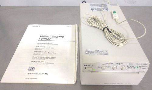 R127991 Sony Video Graphic Medical Ultrasound Printer UP-890MD w/ Manual Remote