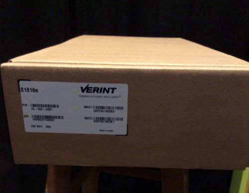 NEW Verint S1816E 16 Port Video Encoder Free Shipping