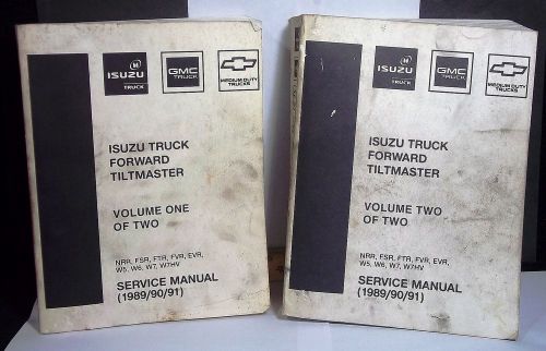 1989-91 Isuzu Truck Forward Tiltmaster Service Manual Vol 1 &amp; 2