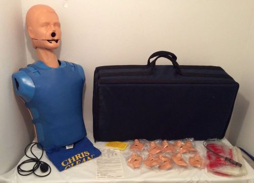 Ambu simulator ii &#034;chris clean&#034; cpr training manikin: carry case &amp; accessories 3 for sale