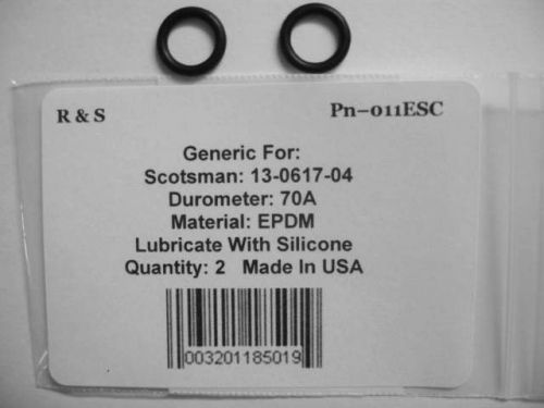 2 Generic Scotsman 13-0617-04 O-RING / R&amp;S 011ESC / EPDM Material with Certs.