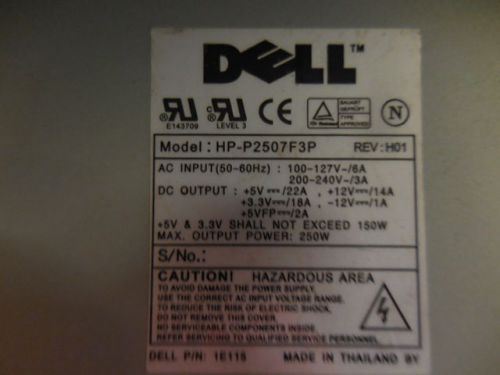 1 PC DELL HP-P2507F3P  POWER SUPPLIES AC