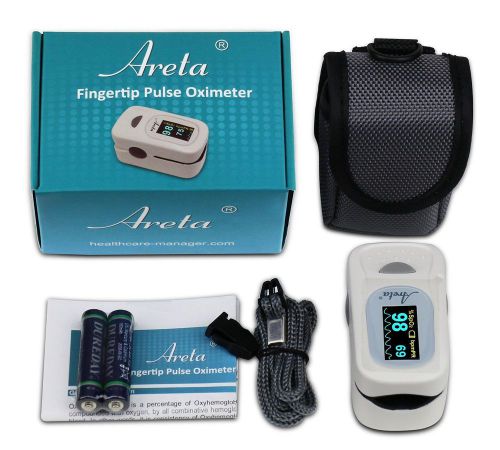 Easy@Home Areta Fingertip Pulse Oximeter with Luxury Dual-color OLED Display