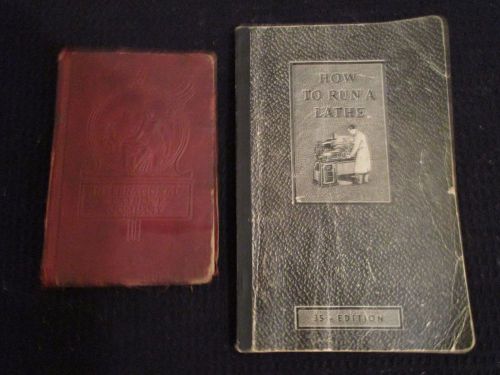 I.C.S. Building Trades Handbook 1942 machine shop book and lathe book see pics