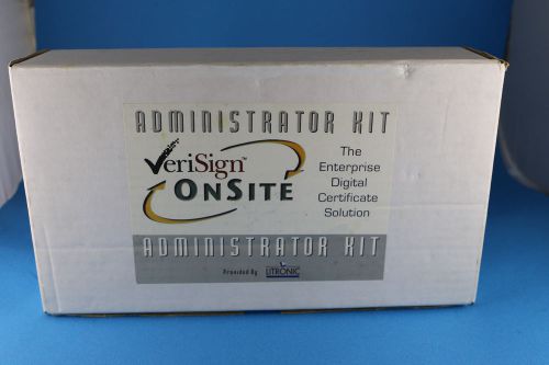 VINTAGE VERISIGN ONSITE ADMINISTRATOR KIT POWERED BY LITRONIC READER WRITER