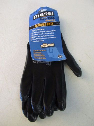 Diesel Protection PRO-TEKK Gloves Extreme Duty! Grip! Black Working Gloves M \\