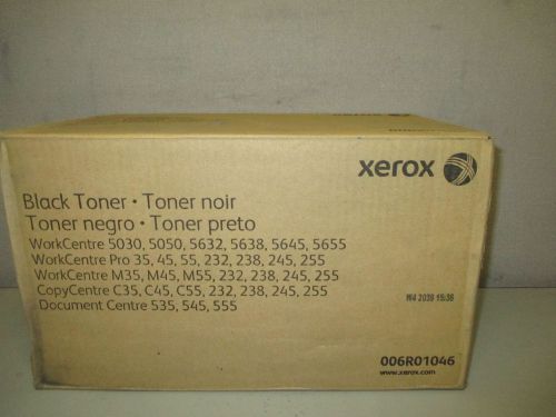 GENUINE XEROX 006R01046 BLACK TONER DUEL PACK W/ WASTE TONER BOTTLE ~SEALED