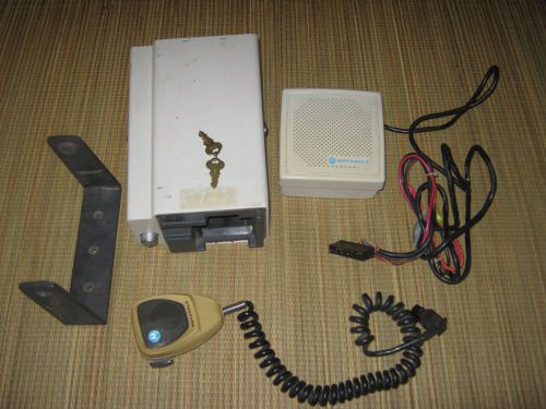 Motorola mt500 converta com with speaker, mic, bracket, keys, and cables. for sale