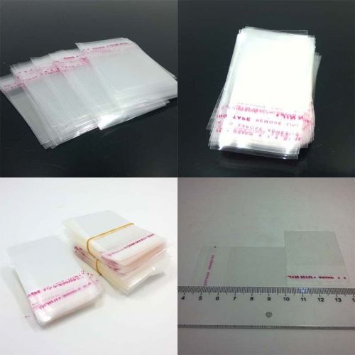 200x Clear Transparent Self Adhesive OPP Seal Plastic Jewelry Bag Package 4*6CM