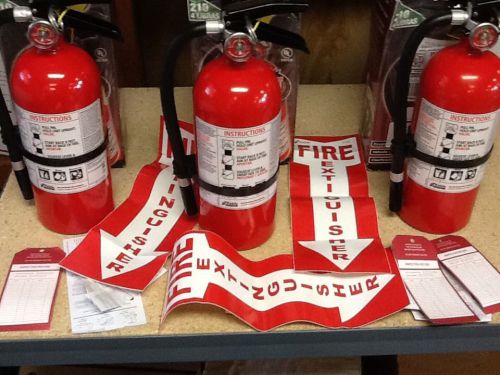 3 pack kidde 21005779 pro 210 fire extinguisher, abc, 160ci for sale