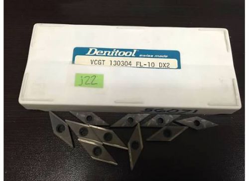 Denitool carbide inserts vcgt 13 03 04 fl10 dx2 #j22 for sale