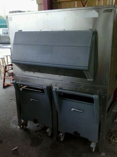 Follett ice bin with transport  carts its1350sg-60 for sale