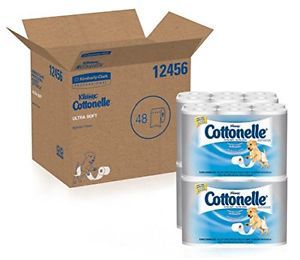 Cottonelle Ultrasoft Bulk Toilet Paper Standard Rolls 48  Case 4 Packs of 12
