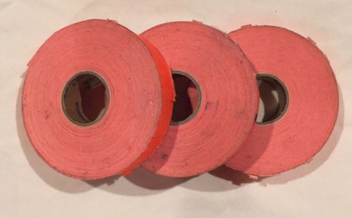 3 Rolls Monarch Price Gun Orange Labels