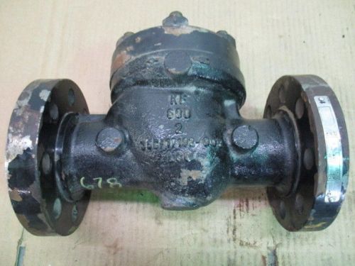 KF 2&#034; IRON SWING CHECK VALVE #66337D SN:568793 NEW OLD STOCK WEATHERED