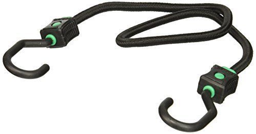 Highland 9416500 32&#034; black and green rotating hook triple strength bungee cord for sale