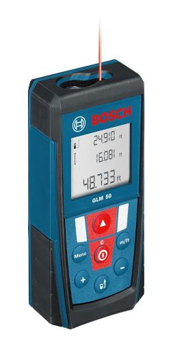 Bosch glm 50 laser distance measurer with 165-feet range and backlit display for sale