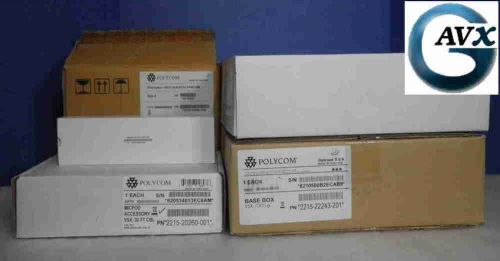 New polycom vsx 7000e 3m warranty, powercam, mic, remote, cables: 2201-22230-001 for sale