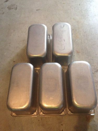 LOT OF 6 VOLLRATH  SUPER PAN 1/4 STEAM TABLE INSERTS
