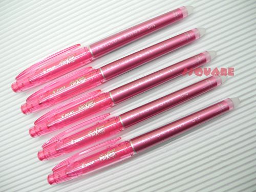 10 x Pilot FriXion 0.4mm Extra Fine Erasable Needle Tip Rollerball Pen, Pink
