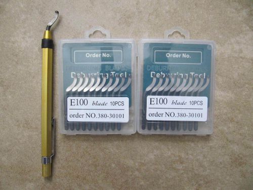 General handle deburring tool with e100 hss deburring blades 2*10pcs+1 for sale