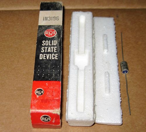 p. intage RCA 1N3196 SILICON DIODE 800V 500mA  NOS with box