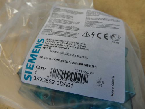 Siemens 3KX3552-3DA01 Covers Pack Of 6 New