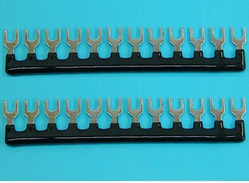10pcs 400v 10a 12 postions pre insulated terminal barrier strip black for sale