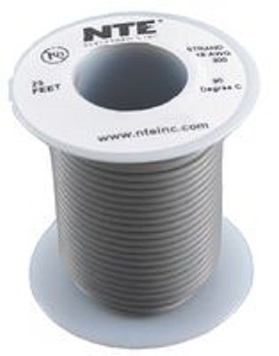 Nte wa08-08-10 hook up wire automotive type 8 gauge stranded 10 ft gray for sale