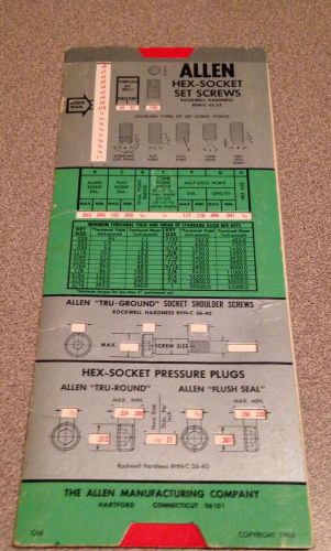 1966 The Allen Manufacturing Company Pocket Calculator Guide