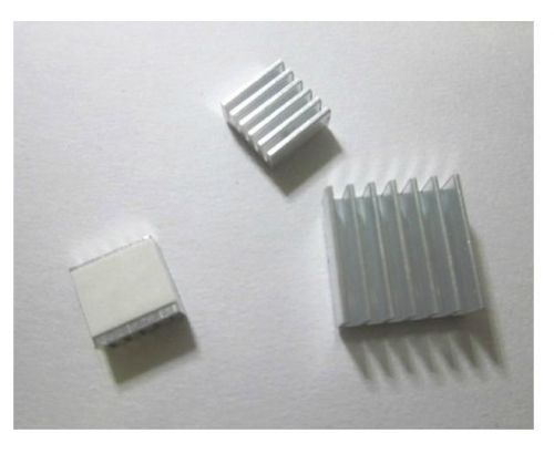One Set of 3pcs Adhesive Aluminum Heatsink Kit for Raspberry PI NEW