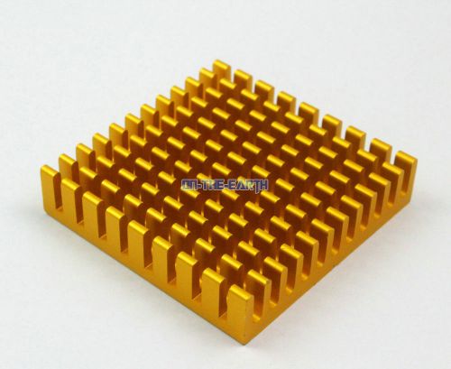 5 pcs 45*45*10mm aluminum heatsink radiator chip heat sink cooler / gold color for sale
