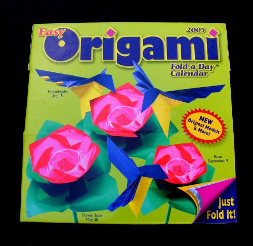 creative! &#034;ORIGAMI&#034; Fold-a-Day-Calendar-gami NEW IN PKG...Sealed -year: 2005