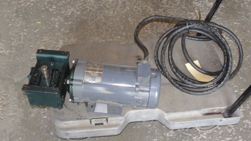 Baldor direct current motor with gear box for sale