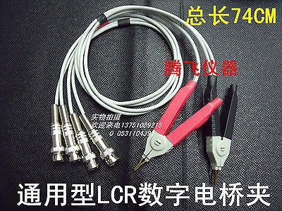 Lcr meter test leads lead / clip cable / terminal kelvin clip wires with 4 bnc for sale