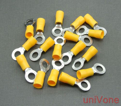 Insulated 5/16&#034; ring terminal crimp  awg12/10 connector x50 for sale