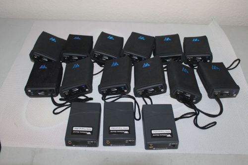 LOT OF 12 Williams Sound Personal PA PPA R7 FM and (3) PPA Transmitter T16