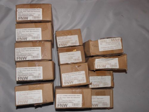 Fnw flange accessory pack 2 1/2 3&#034; 4&#034; and  butterfly bolt pack 14 packs total for sale