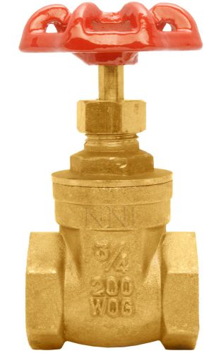 3/4&#034; npt brass threaded non rising stem gate valve 200 wog for sale