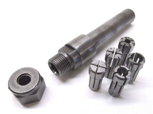 Da200 collet chuck extension w/ 3/4&#034; shank + 5 collets for sale