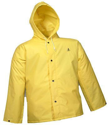 TINGLEY RUBBER Durascrim Jacket, Yellow PVC, Medium