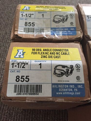 lot of 5  ARLINGTON 855 90 DEGREE 1-1/2 ANGLE CONNECTOR NEW IN BOX