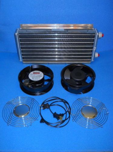 LYTRON 8” x 18” Aluminum Dual Fan Heat Exchanger 5025 BTU 120V  ES0714G23
